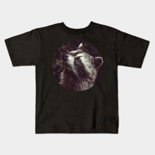 Beautiful Raccoon Photograph Kids T-Shirt